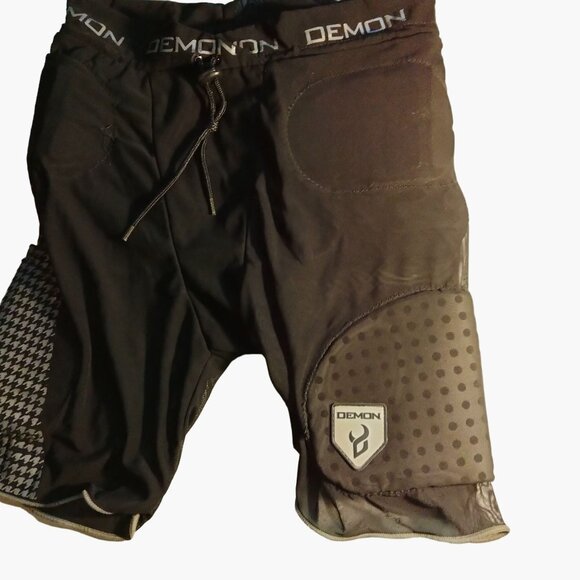 Demon FlexforceProtective Padded Shorts Black Medium Unisex 30 inch